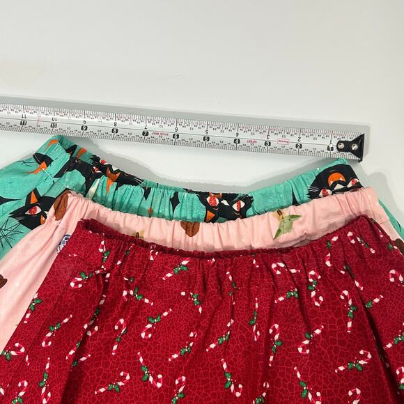 Lot 3 Girls Skirts Small Handmade Christmas Halloween Disney Star Wars Elastic - Picture 4 of 6